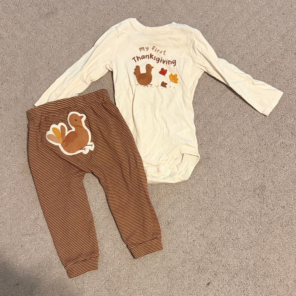 My First Thanksgiving Outfit Set